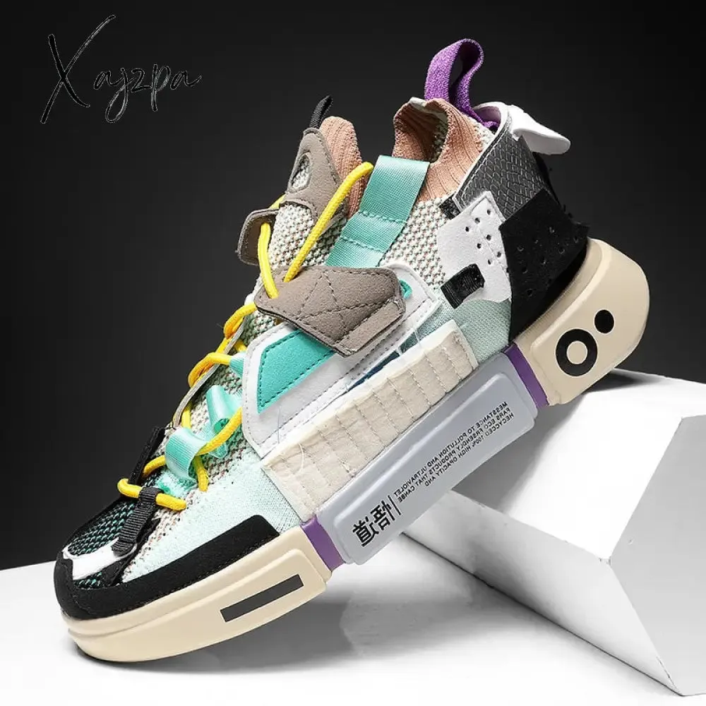 Xajzpa - Shoes men Sneakers Male casual Mens Shoes tenis Luxury shoes Trainer Race Breathable Shoes fashion loafers running Shoes