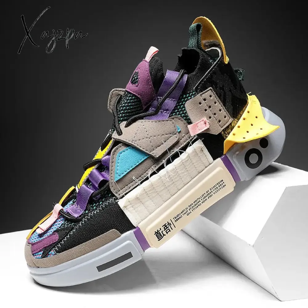 Xajzpa - Shoes men Sneakers Male casual Mens Shoes tenis Luxury shoes Trainer Race Breathable Shoes fashion loafers running Shoes