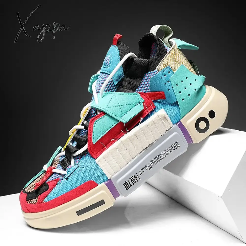 Xajzpa - Shoes men Sneakers Male casual Mens Shoes tenis Luxury shoes Trainer Race Breathable Shoes fashion loafers running Shoes