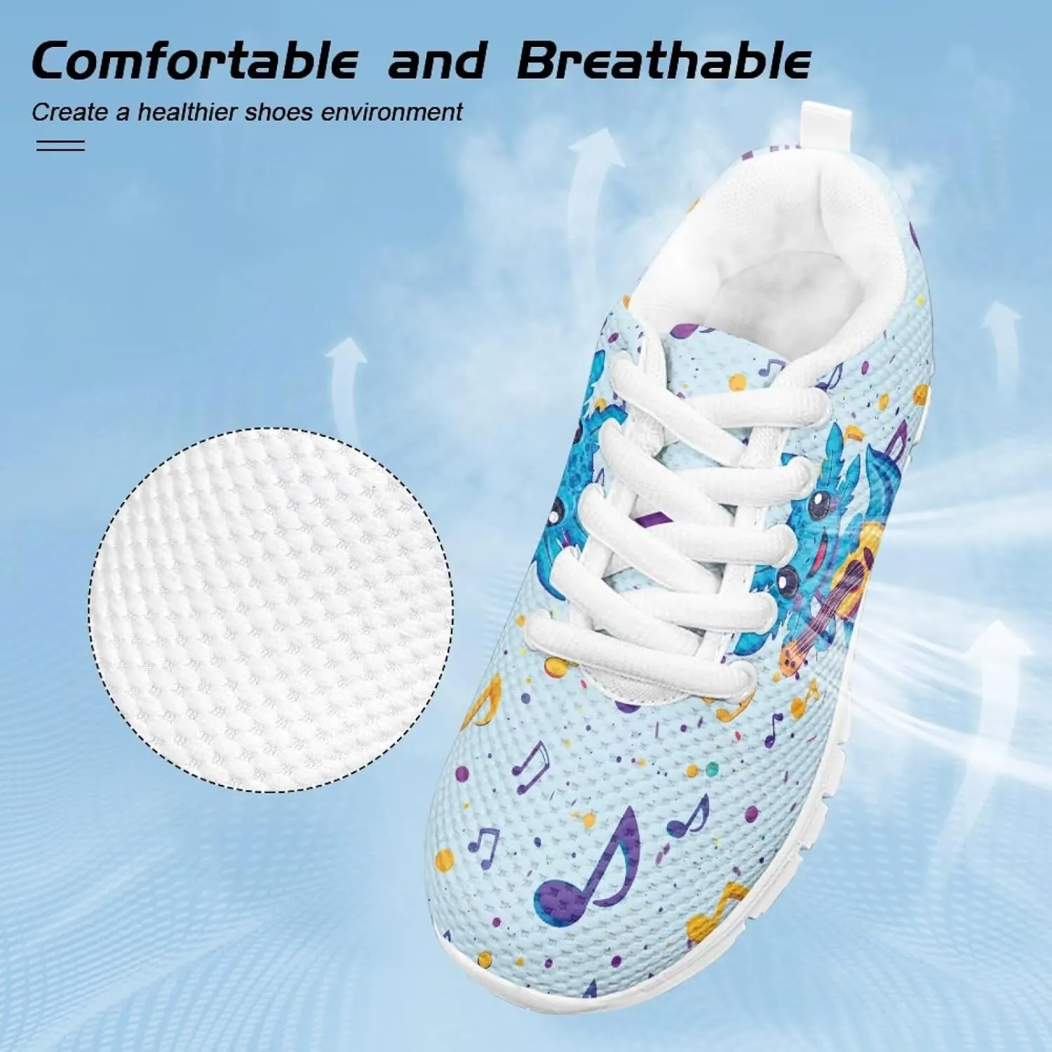 Yzaoxia Kids Tennis Shoes Lightweight Comfortable Kids Shoes Girls Boys Breathable Casual Shoes