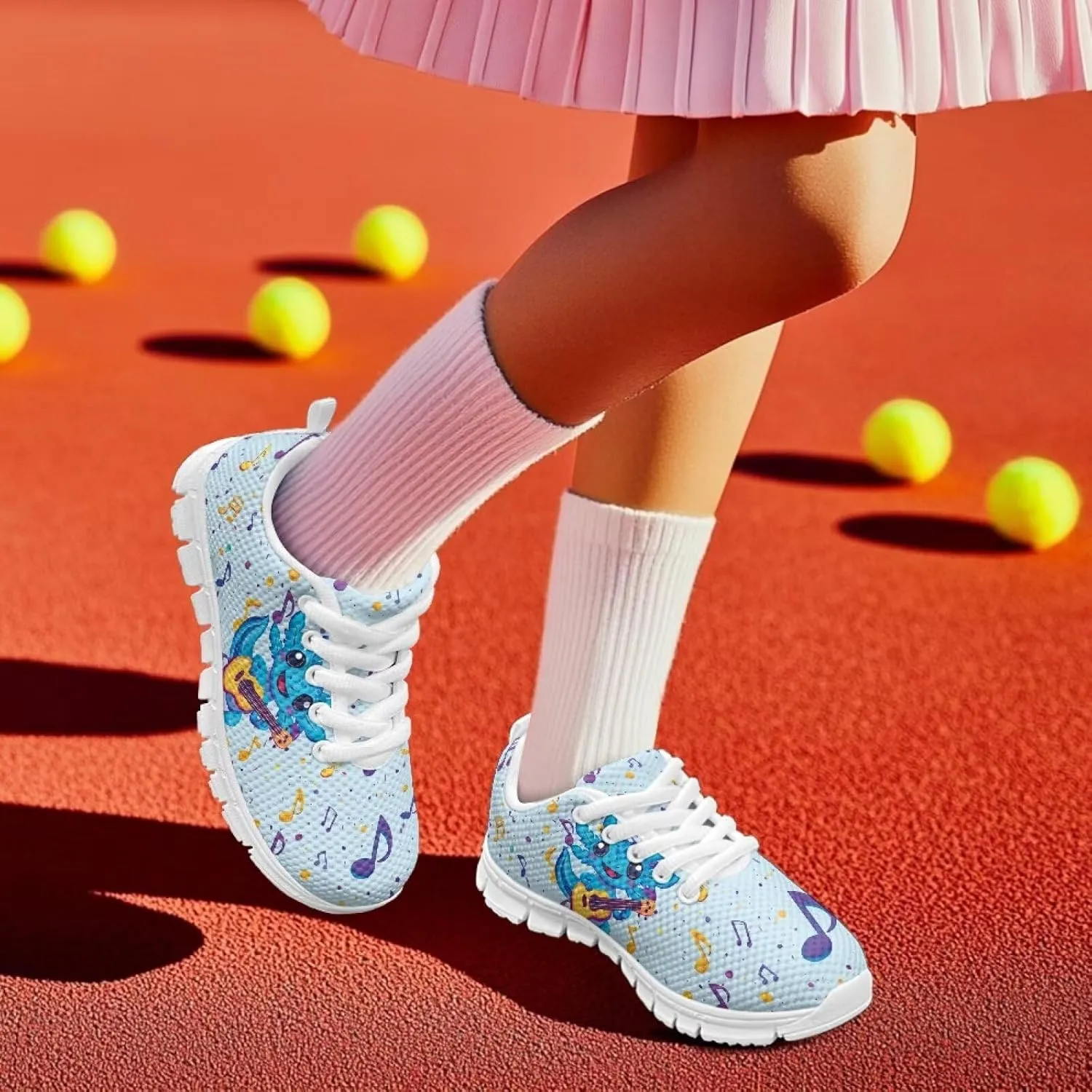 Yzaoxia Kids Tennis Shoes Lightweight Comfortable Kids Shoes Girls Boys Breathable Casual Shoes